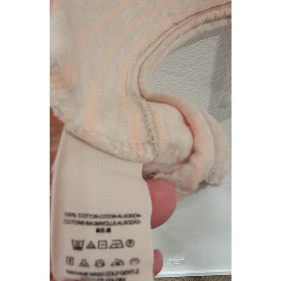 Free People We the Free‎ Medium Striped Crop Sweatshirt with Back Slit #13 - Picture 4 of 5